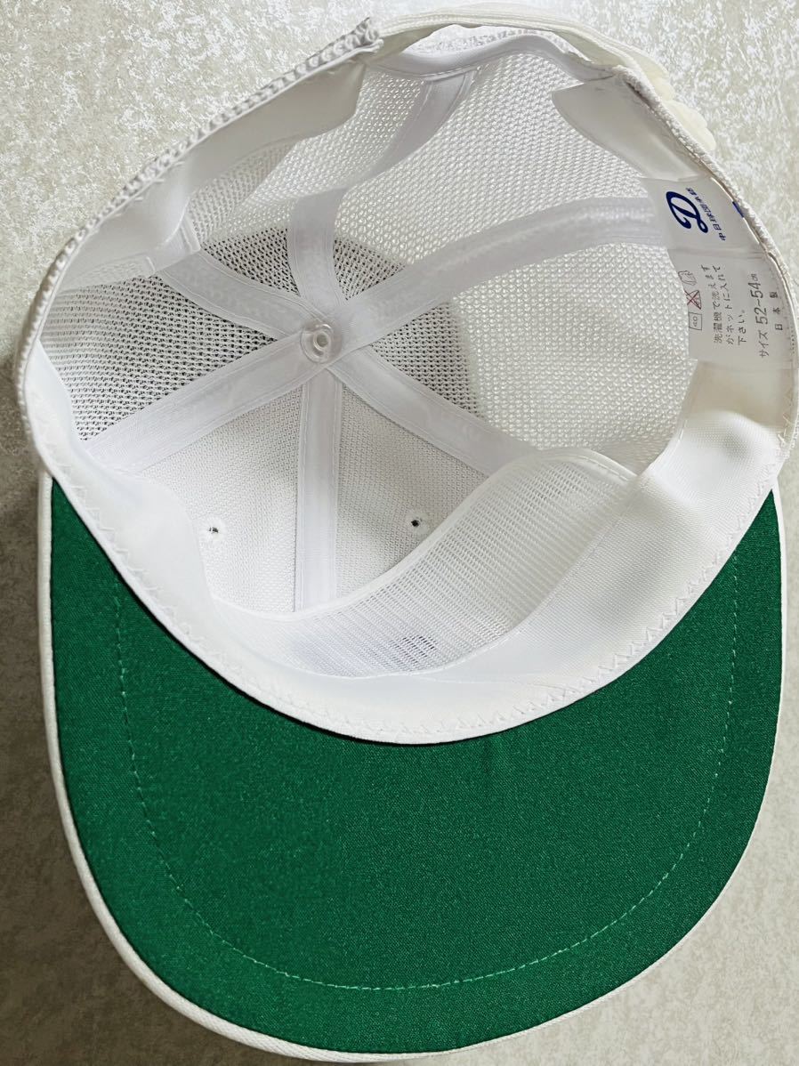 日本製　美品　中日ドラゴンズ 中日球団承認 Dragous ベースボールキャップ 帽子 刺繍 白　S 52〜54cm_画像4