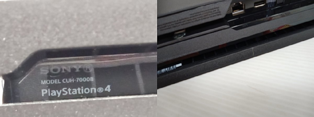 [4A-63-027-2] SONY ソニー PlayStation4 PS4 Pro1TB プレイステーション4 CUH-7000B ブラック 中古_画像7