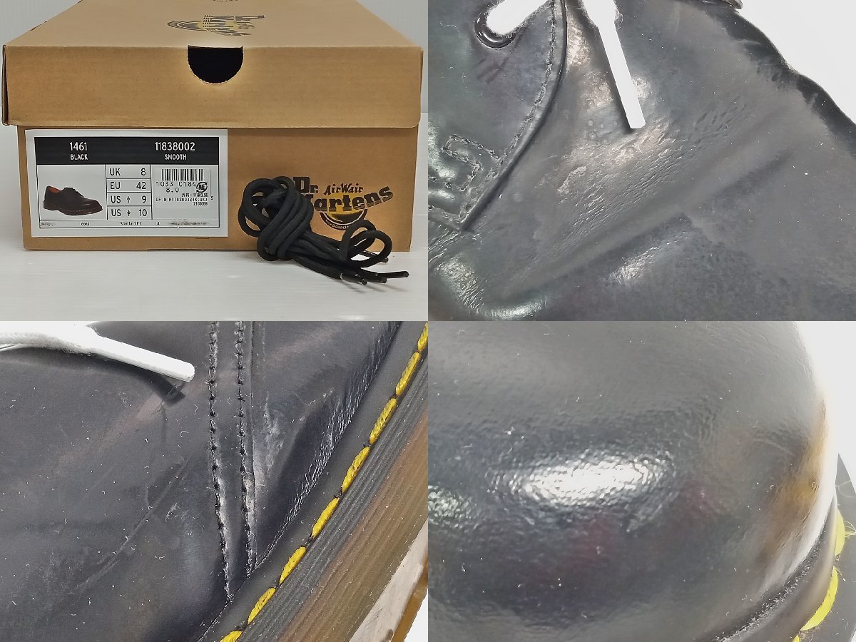 [16A-63-003-1] Dr.Martens ドクターマーチン 1461 3ホール シューズ UK8 サイズ27cm ブラック_画像10