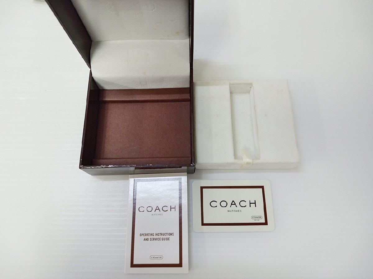 [15A-59-006-1] COACH コーチ EST.1941 腕時計 動作不明品 ジャンクの画像10