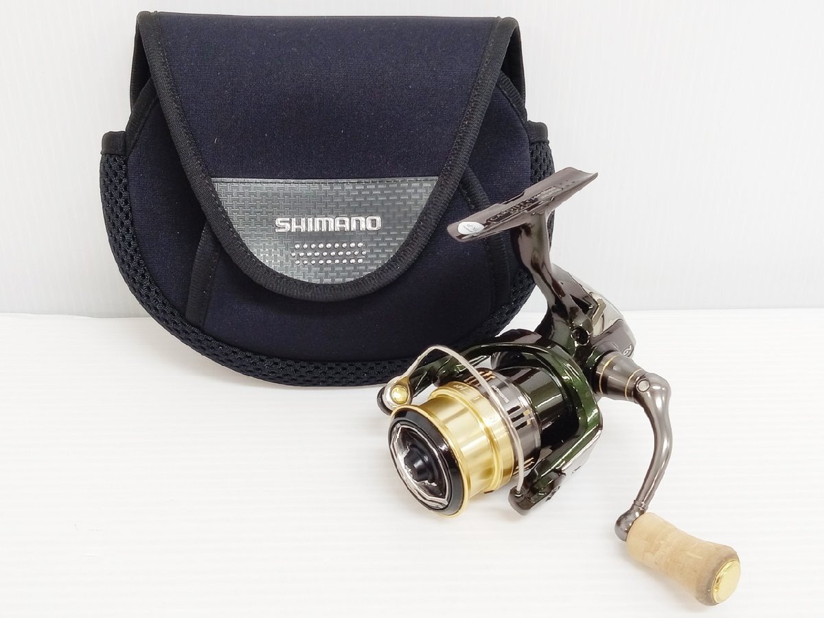 [11A-63-077-1] リール SHIMANO シマノ '18 CARDIFF カーディフ Cl4+ 1000S ネオプレーンリールケース付き 中古_画像1