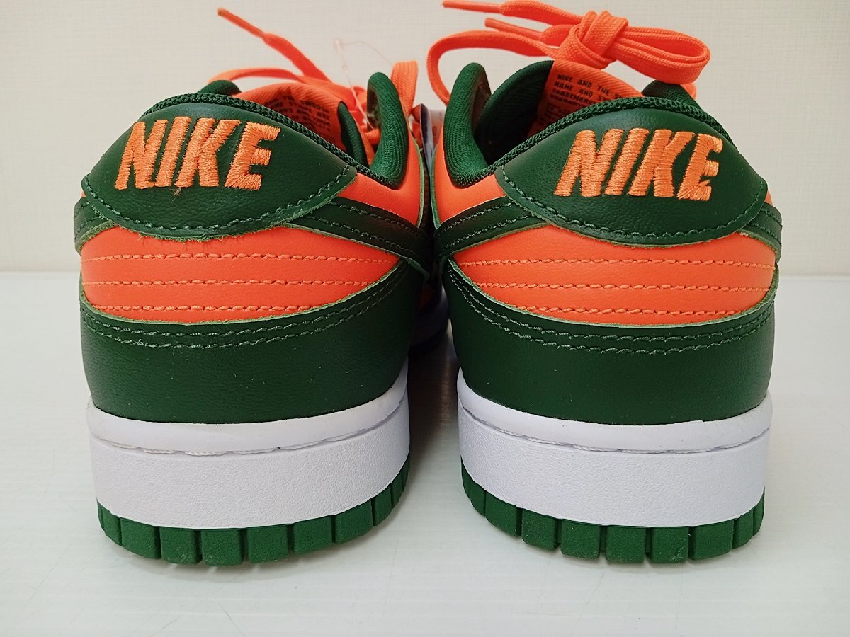 [16A-63-102-1] ◎未使用品 NIKE ナイキ DUNK LOW RETRO ゴージグリーン アンド トータル オレンジ DD1391-300 黒タグ付き サイズ28.0cmの画像6