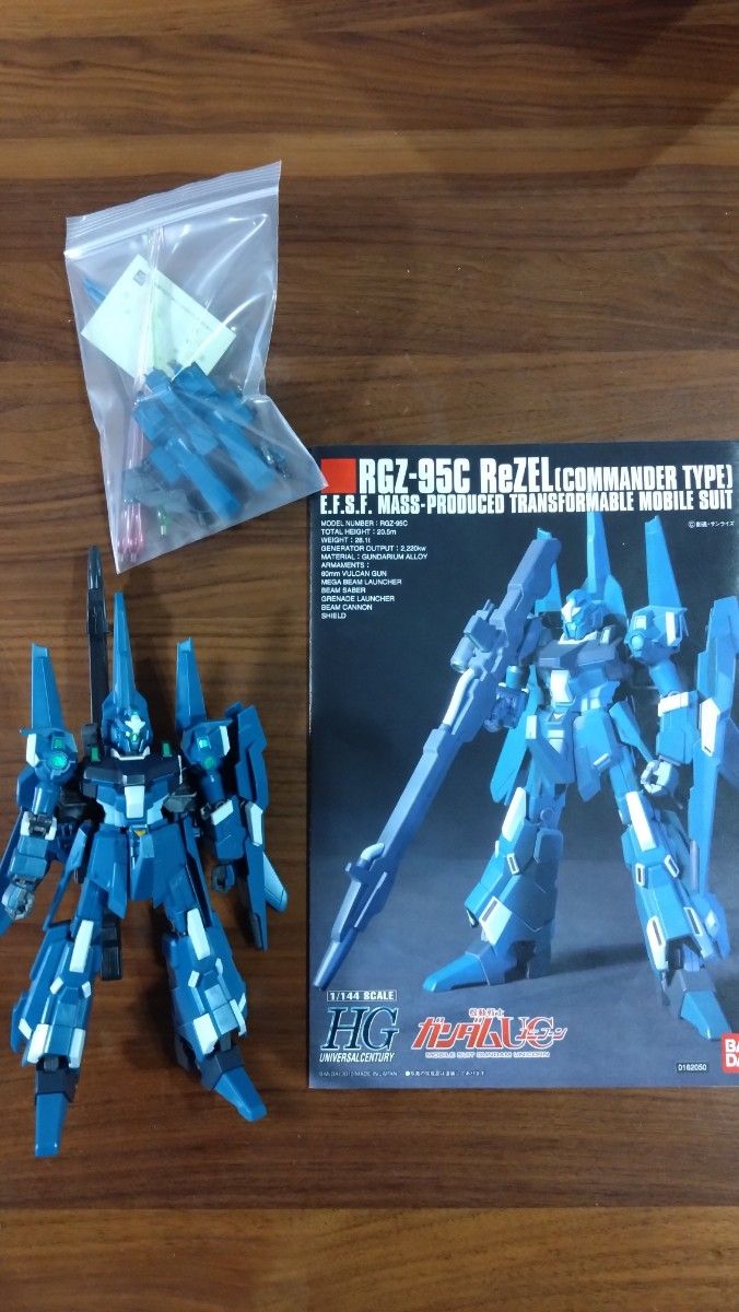 HGUC　リゼル　Ｚガンダム３号機　ケンプファー　アッガイ　ザクⅠ黒い三連星　 完成品　ジャンク　 ガンプラ