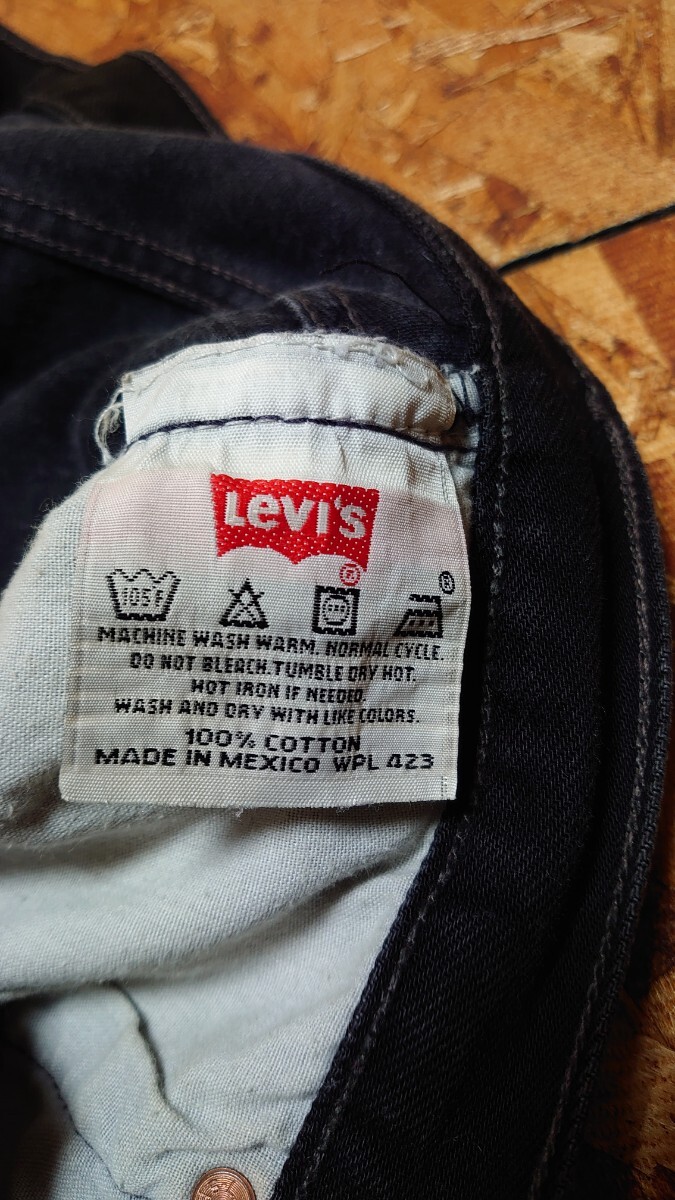 リーバイス 501 ブラックジーンズ levis デニムパンツ ブラックデニム_画像6