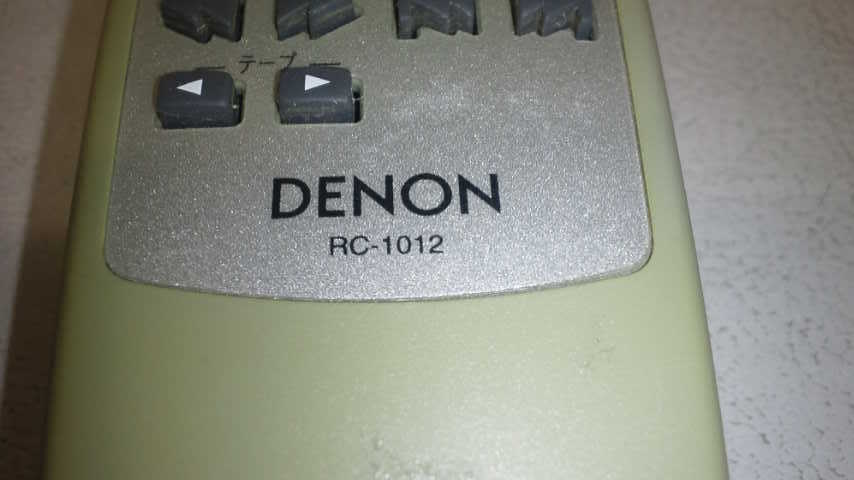 DENON オーディオ用 リモコン RC-1012 発光信号確認済み