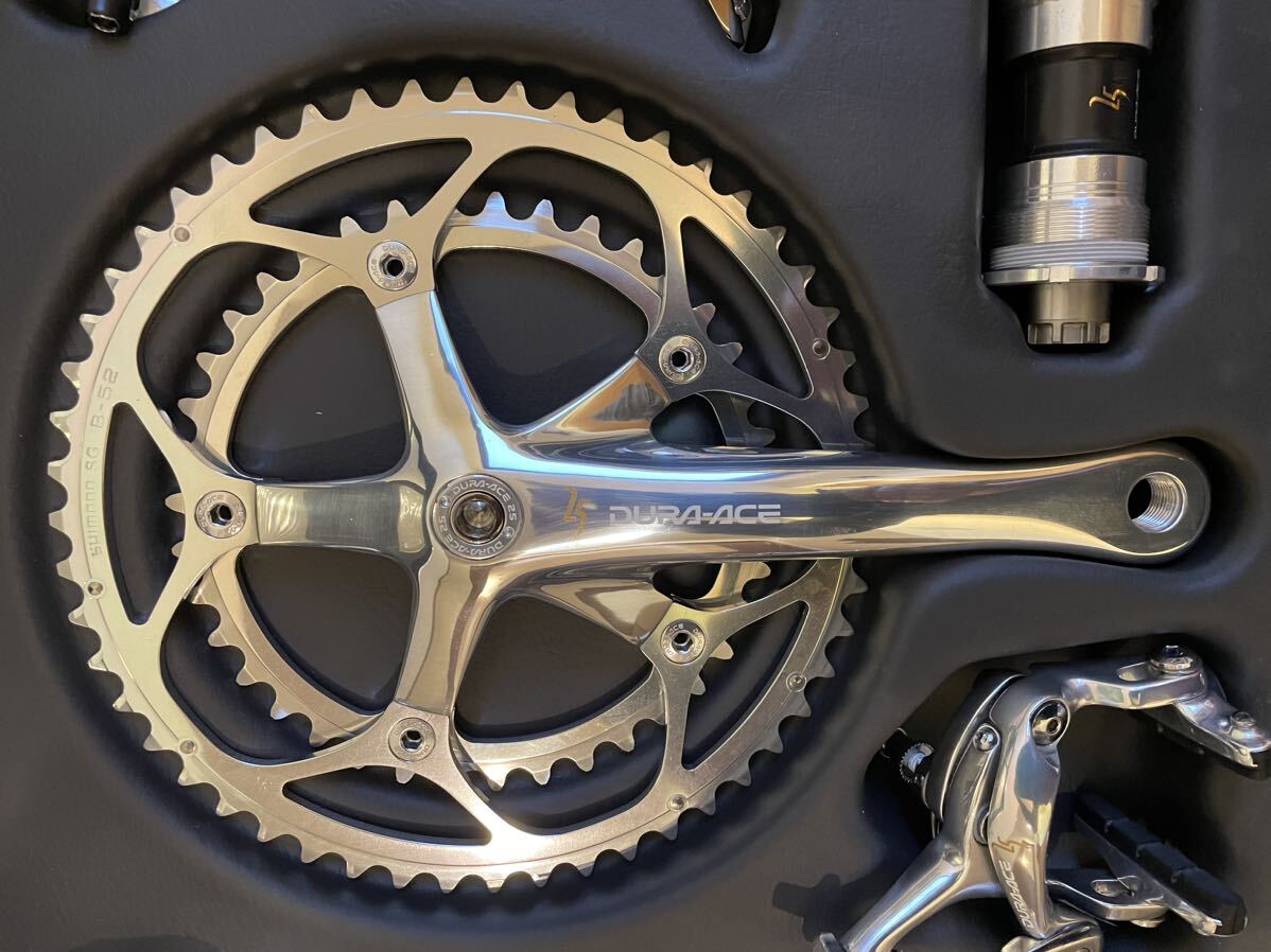 シマノ ビンテージ DURA-ACE 25th anniversary 新品未使用品 7700系 9速 フルセット レア物の画像5