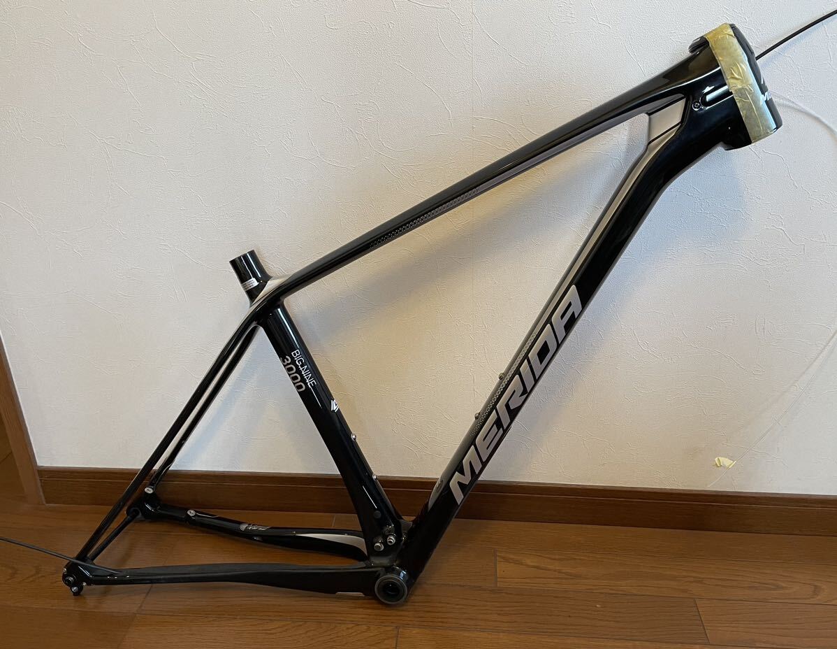 MERIDA メリダ BIG NINE 3000 カーボンフレーム L BOOST規格 シマノBB付き 中古 MTBの画像1