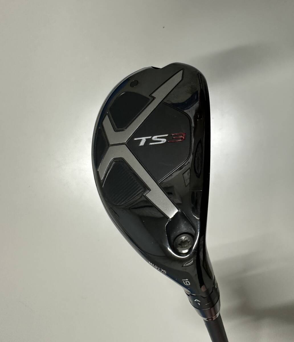 タイトリスト　TITLEIST　TS3　UT　19°　MCI Matte Black 70(S)　カバー付き　レンチ無し_画像1