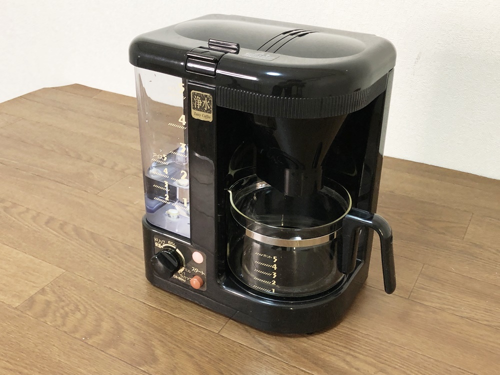 日立コーヒーメーカーCS-B55Jミル付き　HITACHI　ドリップ/むらし/保温可能　1995年製　除菌洗浄/動作確認済み_画像3