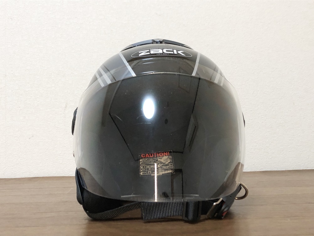 ZACK ZR-11ジェットヘルメット　SPEEDPITチタンシルバー/ブラック フリーサイズ（58～59cm） SG規格適合 バイク用品TNK工業_画像3