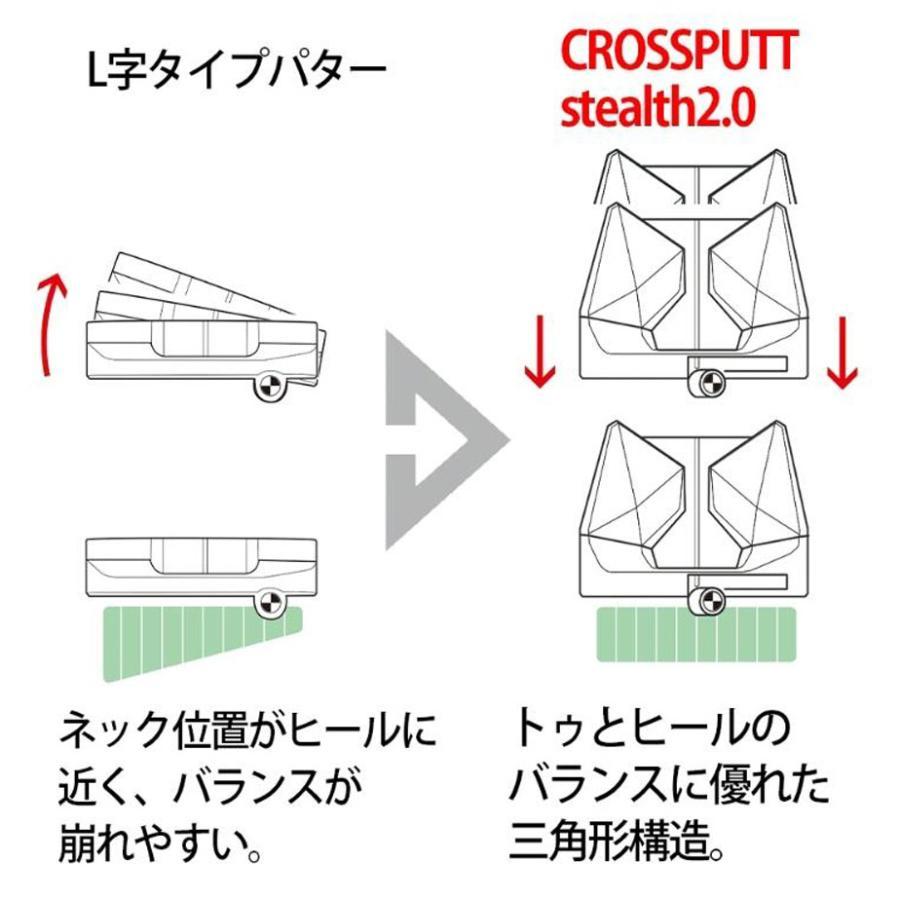 最新/ CROSSPUTT GOLF Stealth ステルス 2.0 メンズ/ブラック ピンク ブルー /33インチ34インチ /ムジーク製ガラスコーテイング施工済み1_画像4