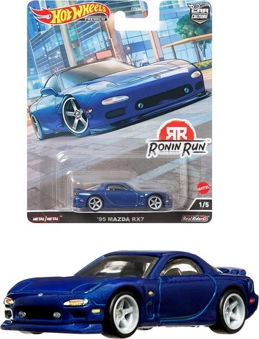 即決☆☆'95 マツダ RX7 カーカルチャー ローニン・ラン メタルシャーシ、リアルライダー ホットウィール Hot Wheels _画像1