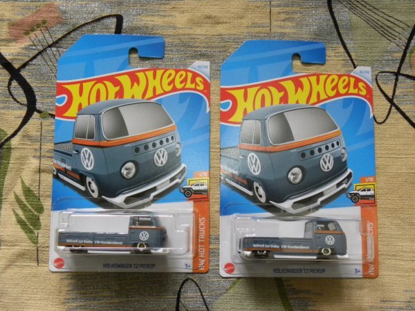 即決☆☆2個で VOLKSWAGEN T2 PICKUP VW T2 ピックアップ HW HOT TRUCKS ホットウィール Hot Wheelsの画像1