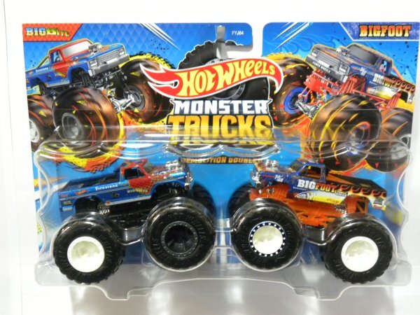 即決☆☆ビッグフット Bigfoot Mashups 2-Pack BIG BITE/BIG FOOT　モンスタートラック MONSTER TRUCKS ホットウィール Hot Wheels_画像1