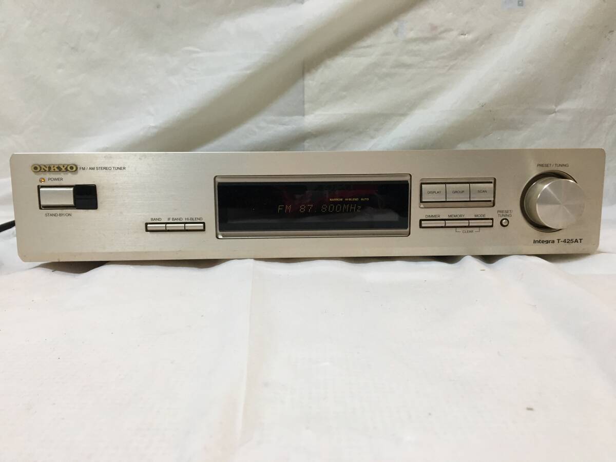 0S5970 electrification verification settled present condition goods ONKYO Onkyo Integra T-425AT FM/AM Integra tuner deck 