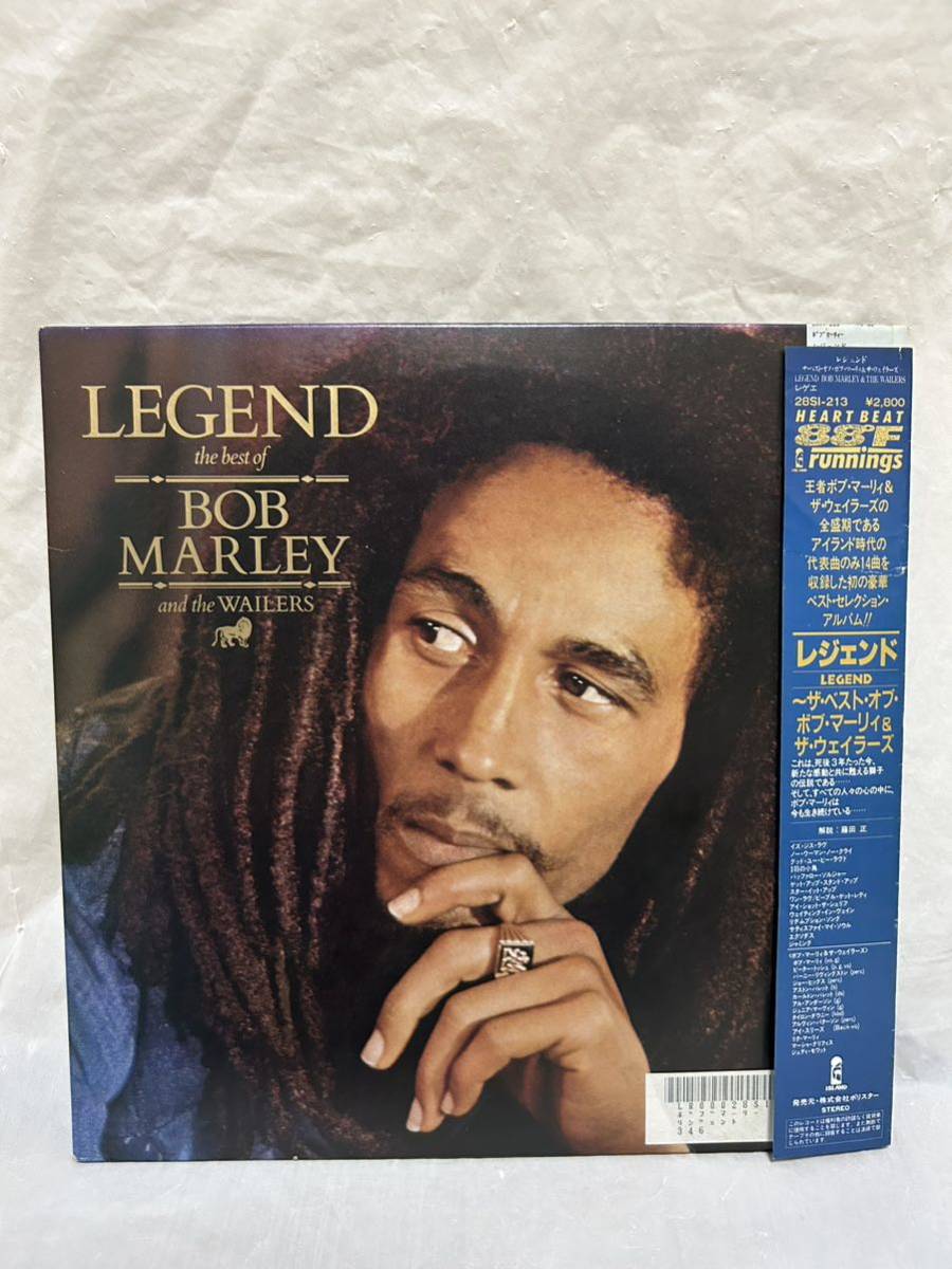 ◎T039◎LP レコード ライナー帯付/BOB MARLEY and the WAILERS/ザ・ベスト・オブ・ボブ・マーリー & ザ・ウェイラーズ/レジェンド LEGENDの画像1