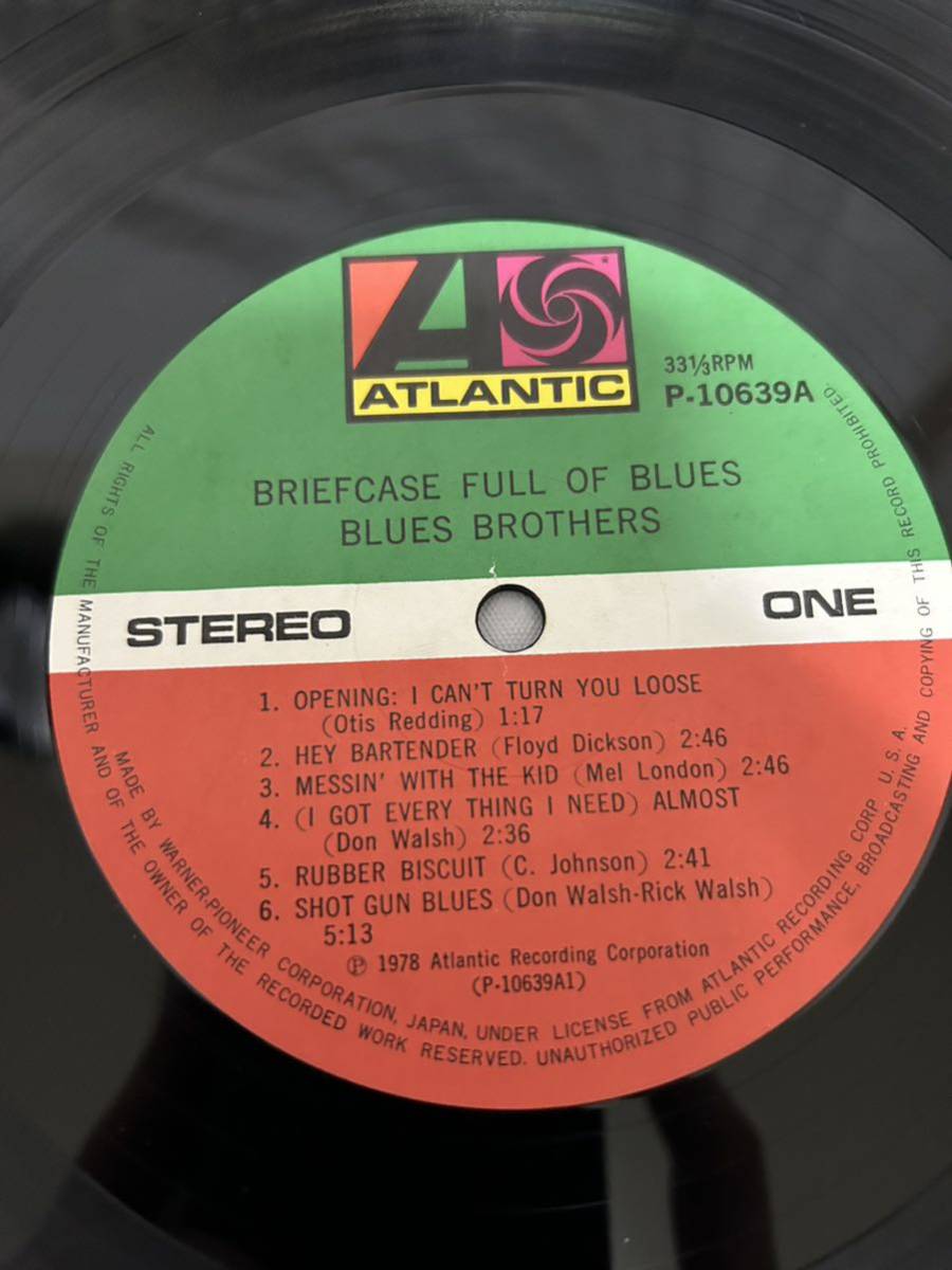 ◎T097◎LP レコード ブルース・ブラザーズ/BLUES BROTHERS/ブルースは絆 BRIEFCASE FULL OF BLUES/P-10639A_画像4