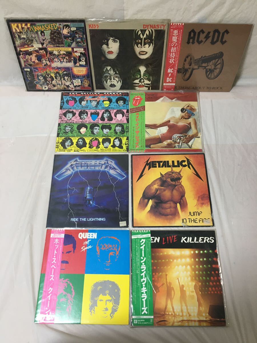 〇T447〇LP レコード ROCK ロック 99枚まとめ US盤含 KISS/AC DC/METALICA/ROLLING STONES/BEATLES/DEEP PURPLE/LED ZEPPELIN/DAVID BOWIEの画像2