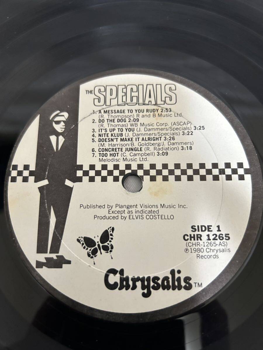◎T561◎LP レコード 美盤 The Specials ザ・スペシャルズ/CHR 1265/USオリジナル盤の画像4