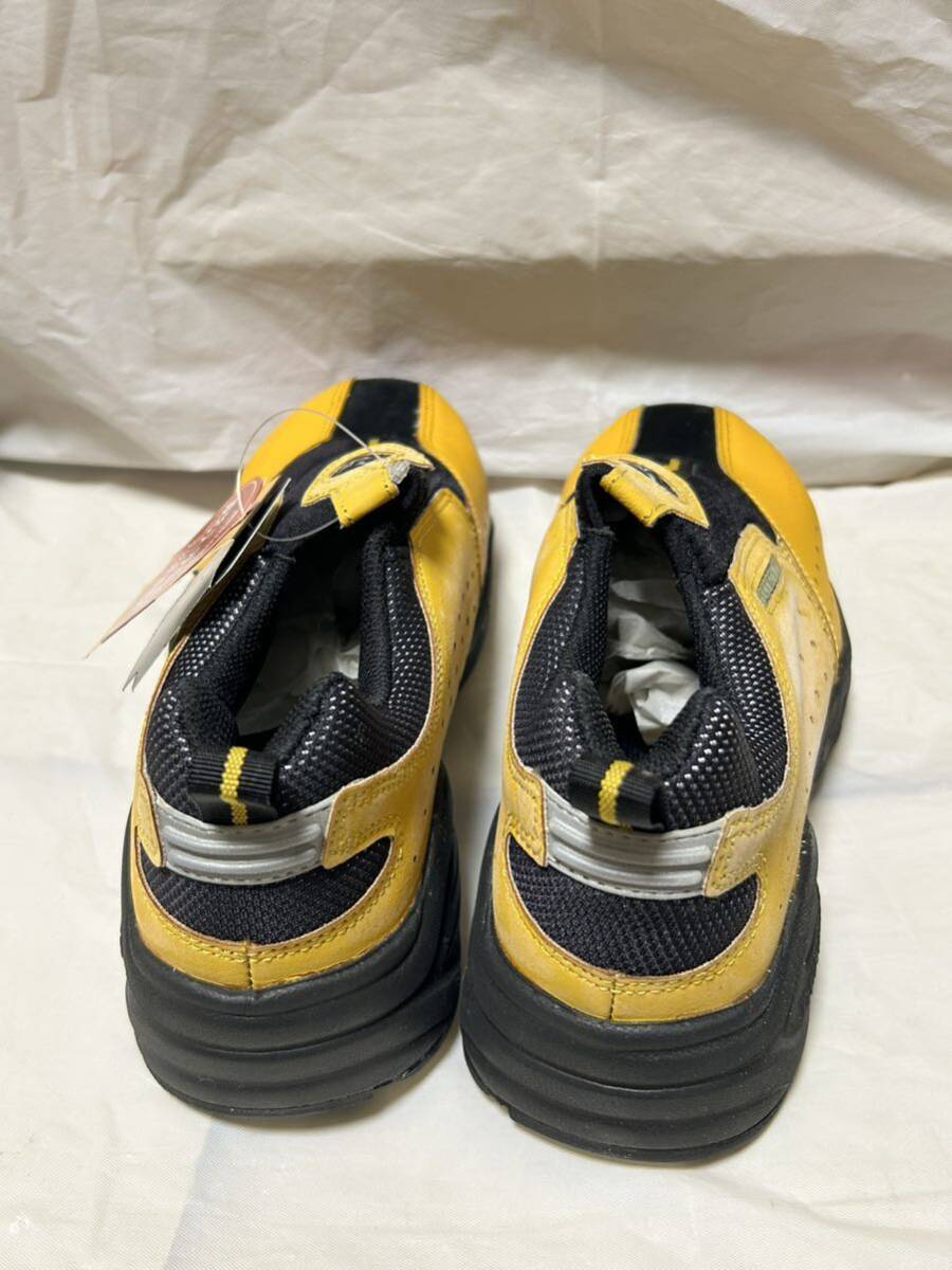 *T583* unused storage goods DUNLOP safety shoes work shoes natural leather safety wa- car iron core entering yellow yellow color 24.5.