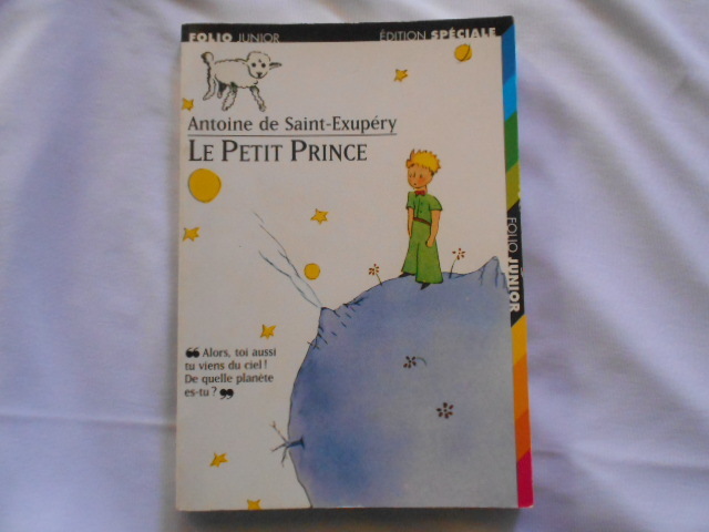 本（フランス語）と CD（2枚開封済）セット販売です。『Le Petit Prince』par Antoine de Saint-Exupery, Lu par Bernard Giraudeau _画像5