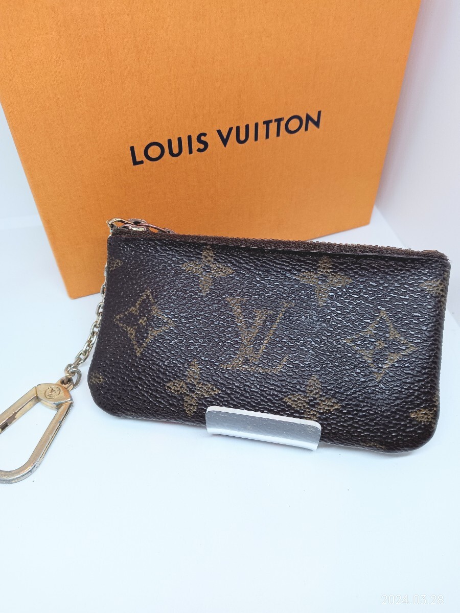 LOUIS VUITTON モノグラム ポシェットクレ 小銭入れ コインケース ルイヴィトン M82620_画像1