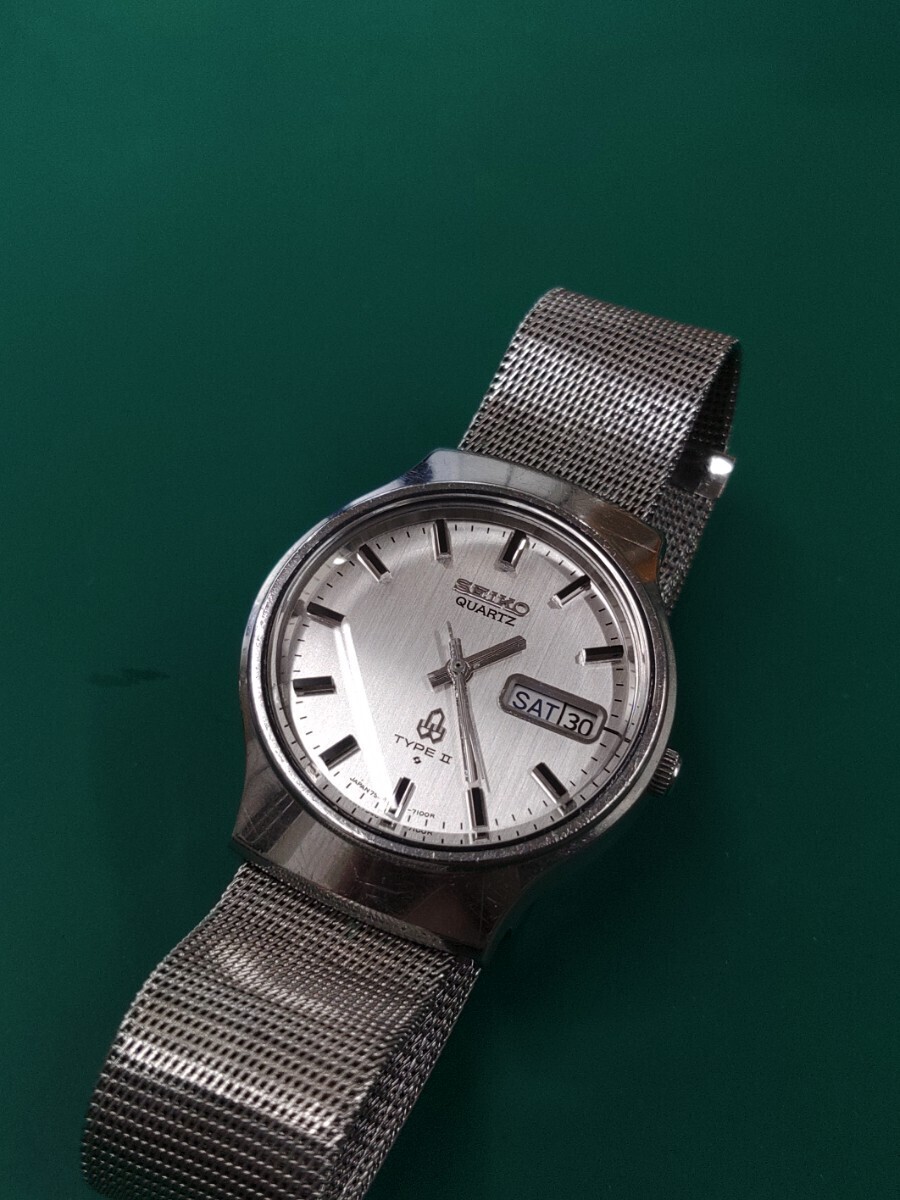 オーバーホール済み・電池交換済み・ガラス新品交換済み！ 1979年 SEIKO QUARTZ TYPEⅡ 7546-7090 セイコー タイプ2 ヴィンテージクォーツの画像2