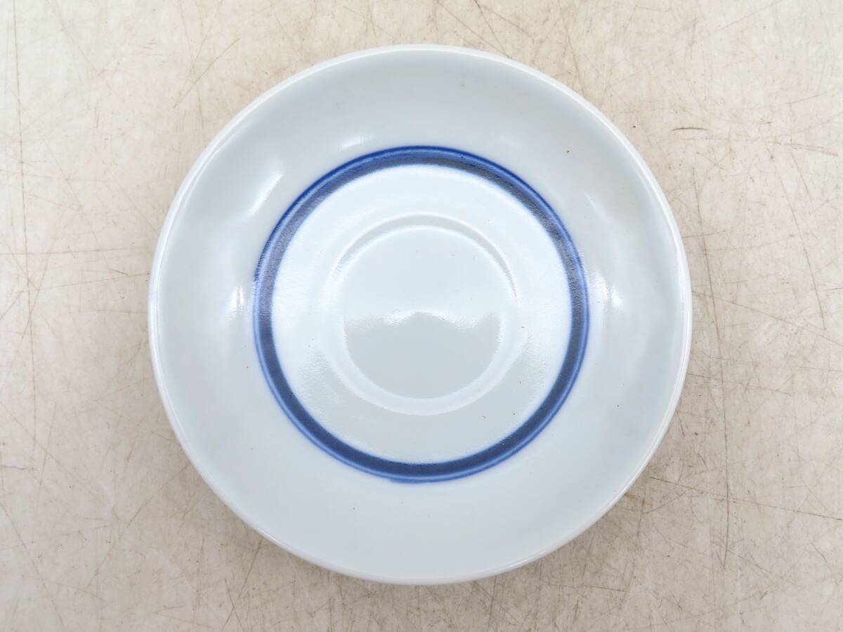 K5794 加藤和峰 作 染付 蘭紋 蓋碗 茶碗 茶盃 在銘 青華 陶磁工芸 古美術 茶器 茶道具_画像6