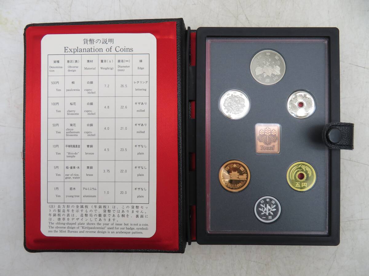 X5866 プルーフ貨幣セット 大蔵省 造幣局 1987 - 1995年 9点 おまとめ 総額面5994円_画像2