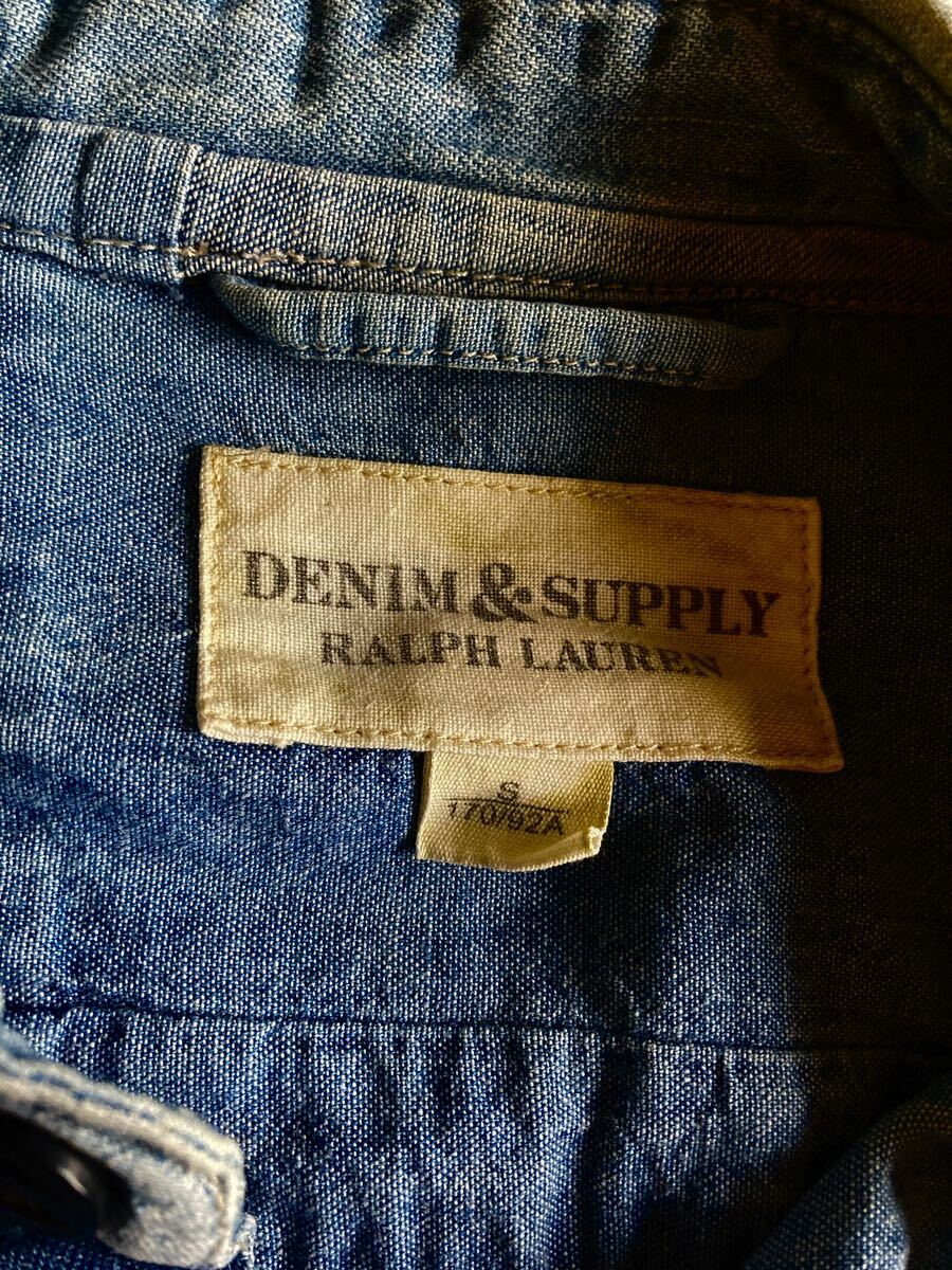 Denim&Supply パッチワークデニムシャツ S 傑作 ラルフローレン RRL（ ビンテージジャケットの画像9
