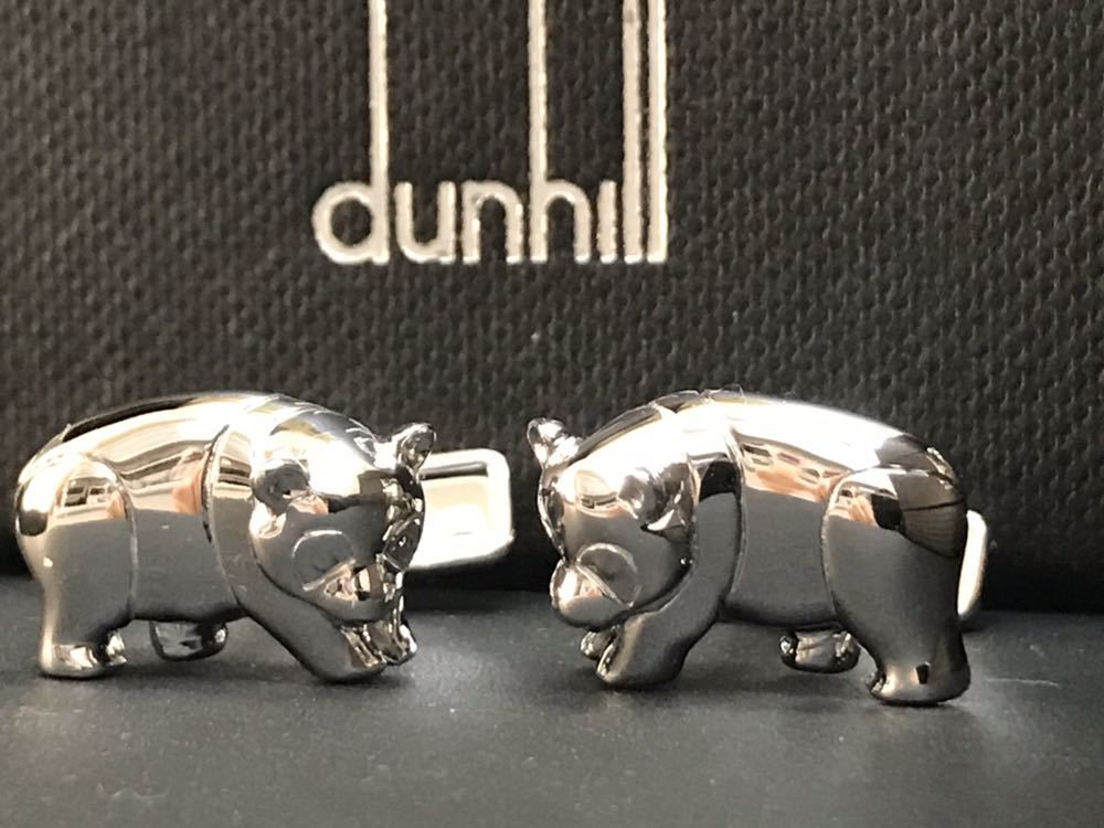 超美品 Dunhill パンダ 925 カフス カフリンクス ダンヒル