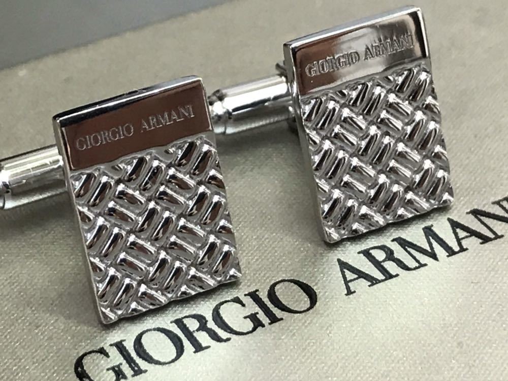 定価7万 Giorgio Armani アルマーニ カフス カフリンクス