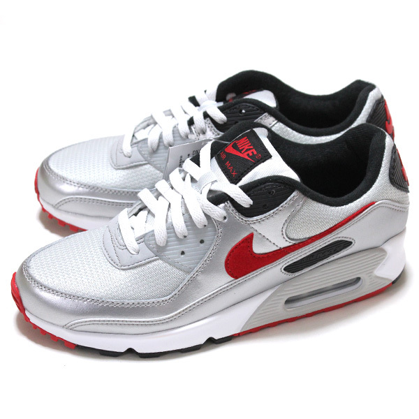 送料無料▼新品 US9/27cm ナイキ エアマックス90 NIKE AIR MAX 90 メタリック シルバー スニーカー■箱無し DX4233-001 Metallic Silver_画像2