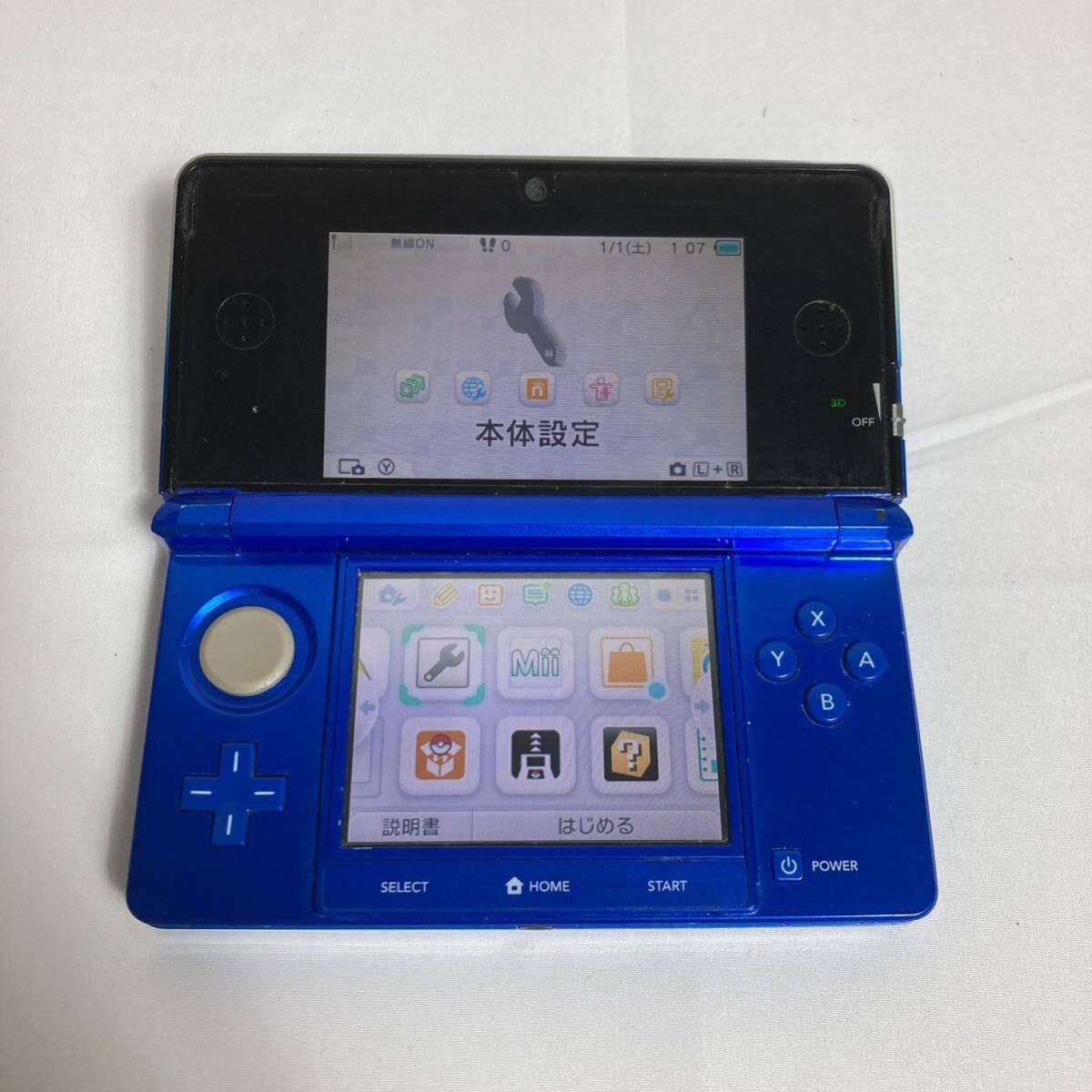 3DS 本体のみ ポケモンバンク　ポケムーバー　SDカード内蔵　ニンテンドー CTR-001 CTR-S-JPN-C0 ブルー 任天堂 Nintendo 動作品　14984