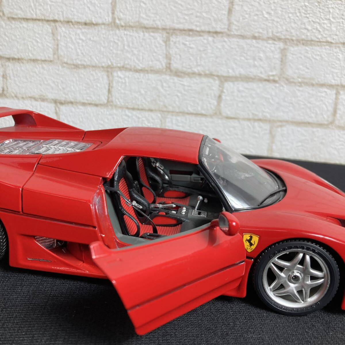 1/18 burago Ferrari F50 barchetta ブラーゴ フェラーリ バルケッタ 1:18 ミニカー コレクター品 k51-306-7の画像9