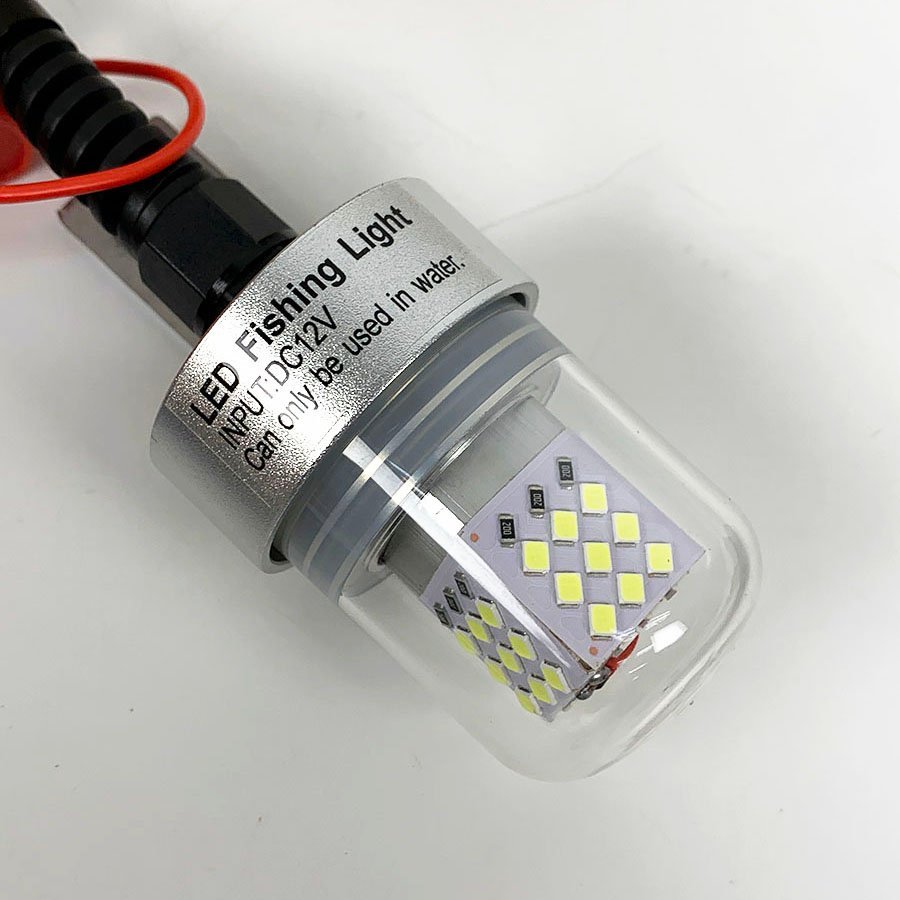 美品 XINHAOHANG 集魚灯 水中ライト LED 水中集魚灯 水中灯 15W ホワイト YL-2015B-2-W [U11507]_画像2