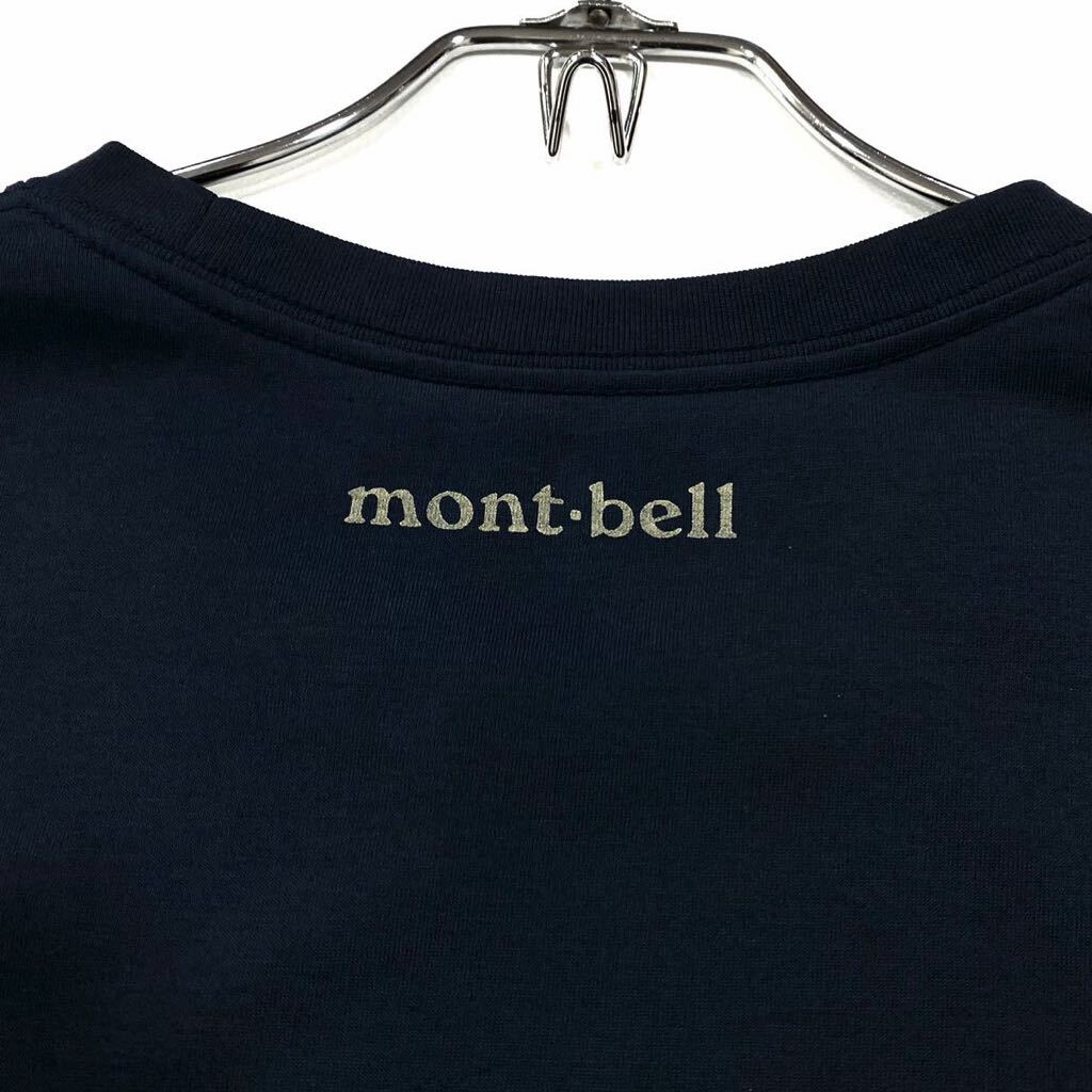 mont-bell(モンベル)半袖Tシャツ プリントロゴ メンズM ネイビー系_画像5