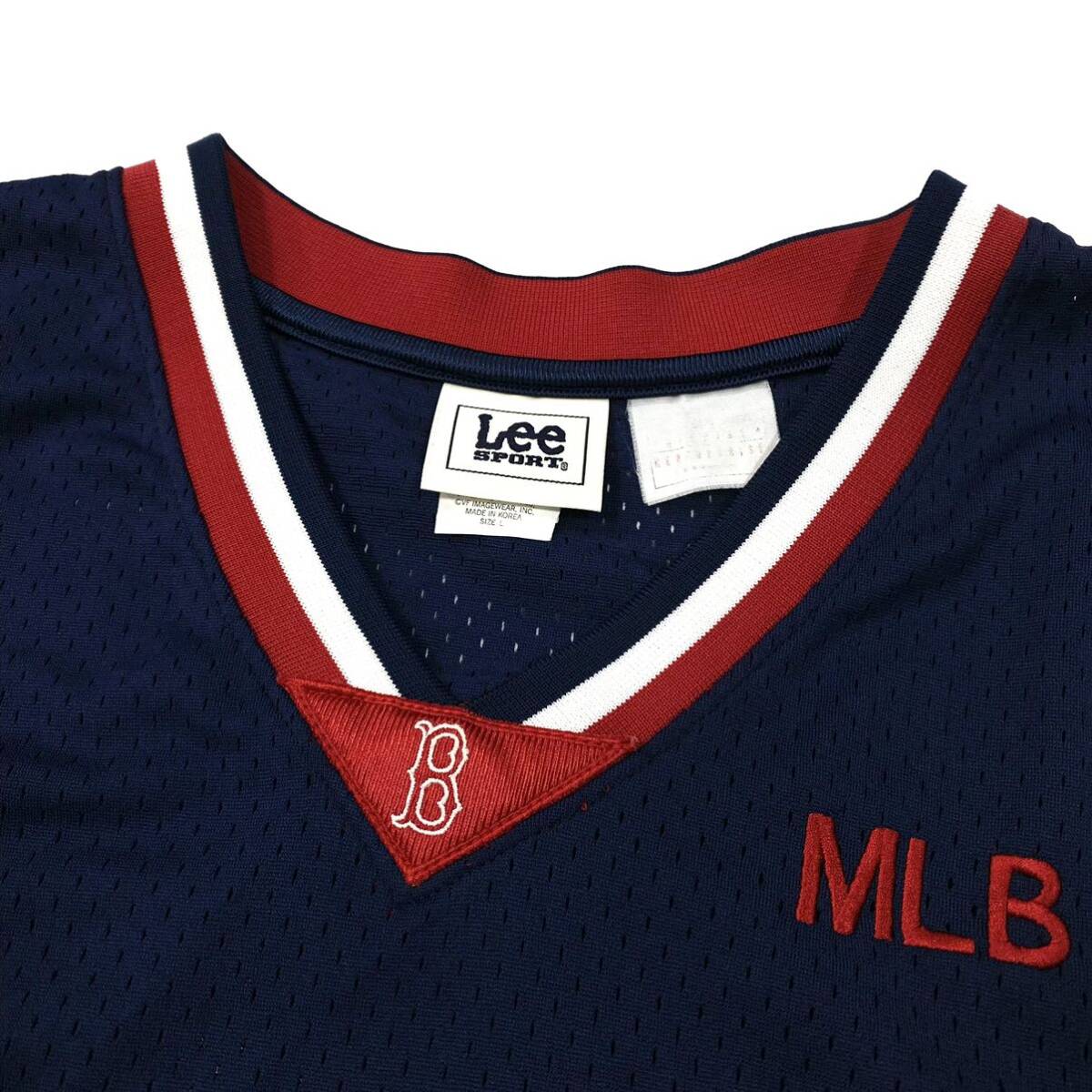 Lee(リー)メッシュタンクトップ MLB ボストン レッドソックス メンズL ネイビー系/レッド系の画像4