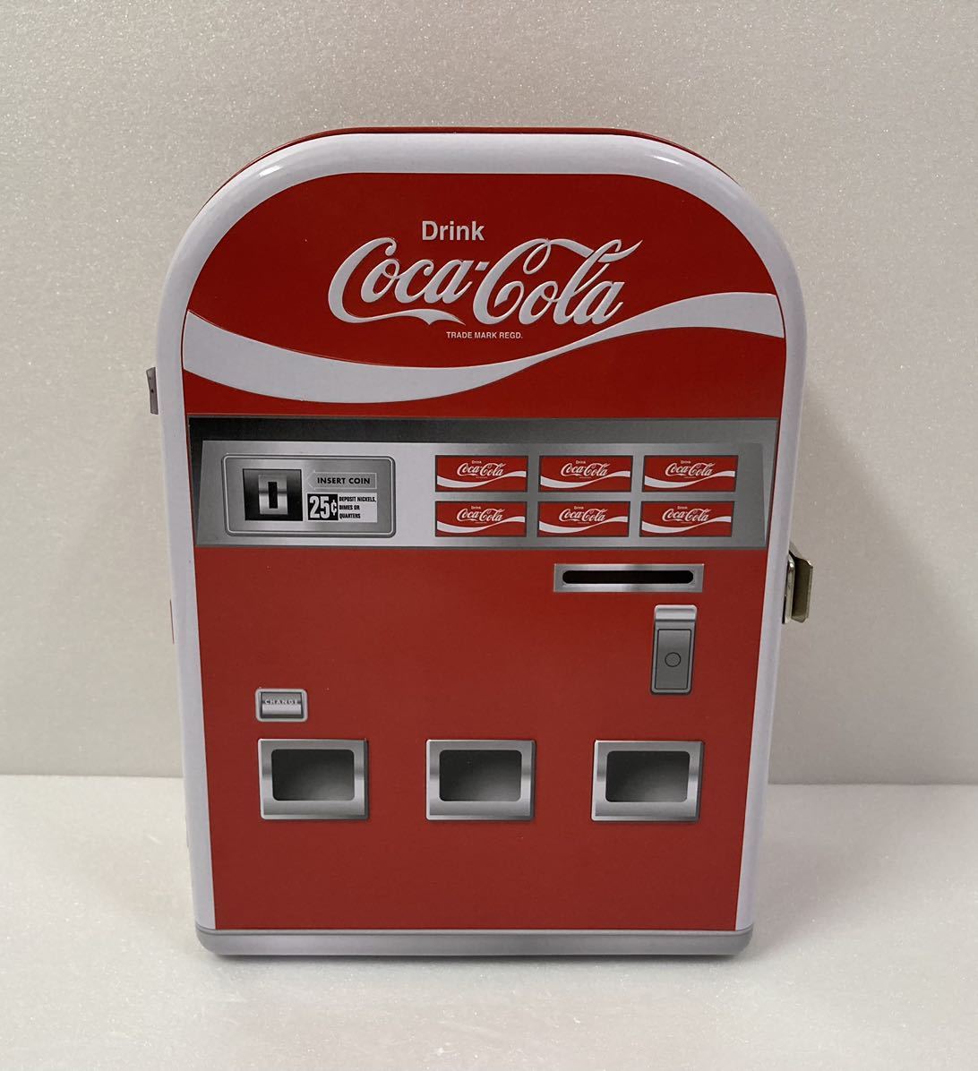 コカ・コーラ ベンディングマシンCAN 缶ケース 小物入れ 空き瓶 70's Style 120周年記念 貯金箱 の画像2