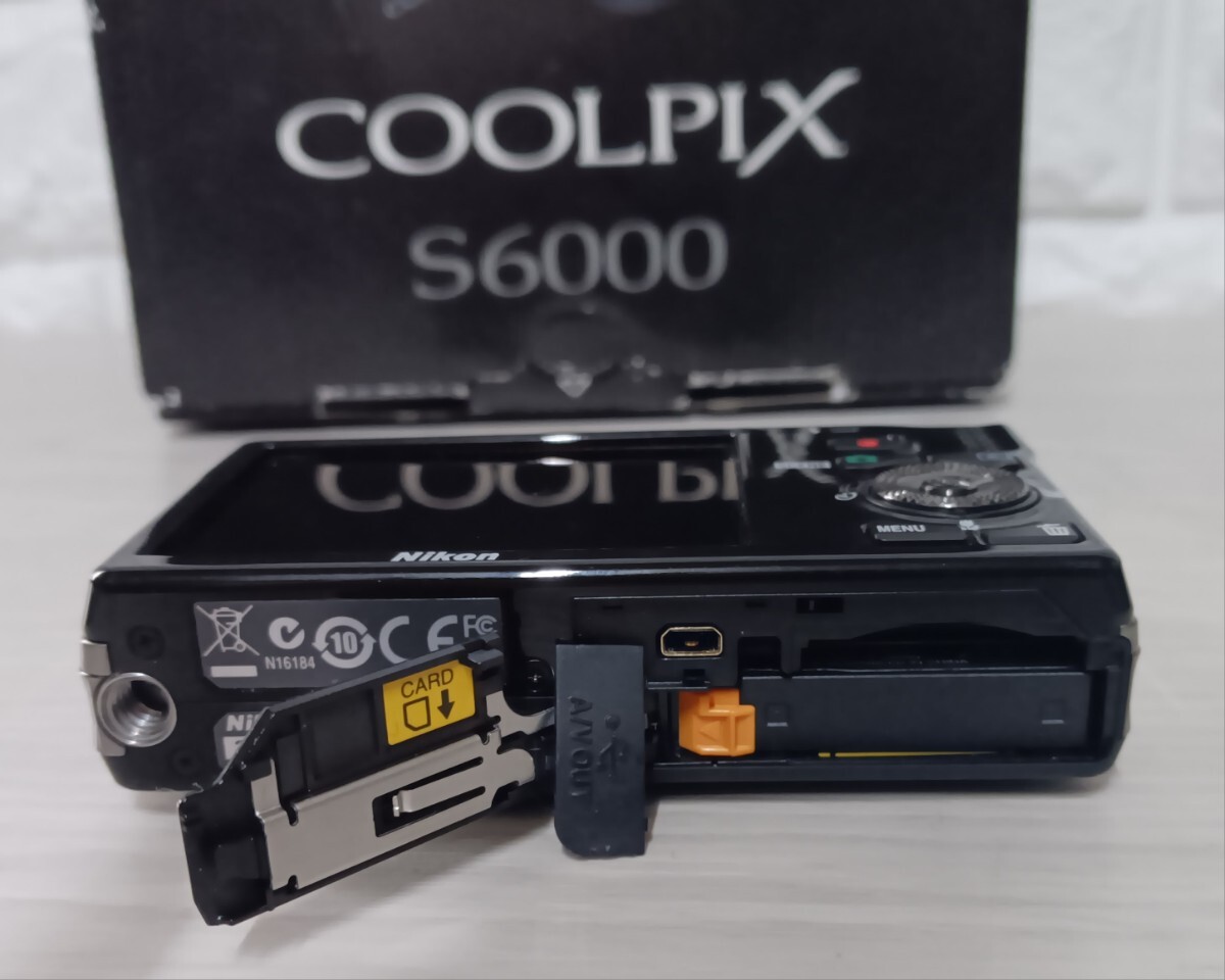 Nikon COOLPIX S6000 ブラック デジタルカメラ コンパクトデジタルカメラ デジカメ クールピクス コンデジ ニコン　020240325-3_画像9