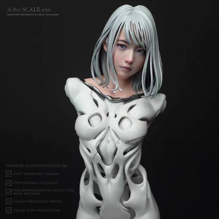 1 jpy start garage kit 1/6 scale element body resin kit machine girl beautiful young lady figure not yet painting unassembly rare rare 