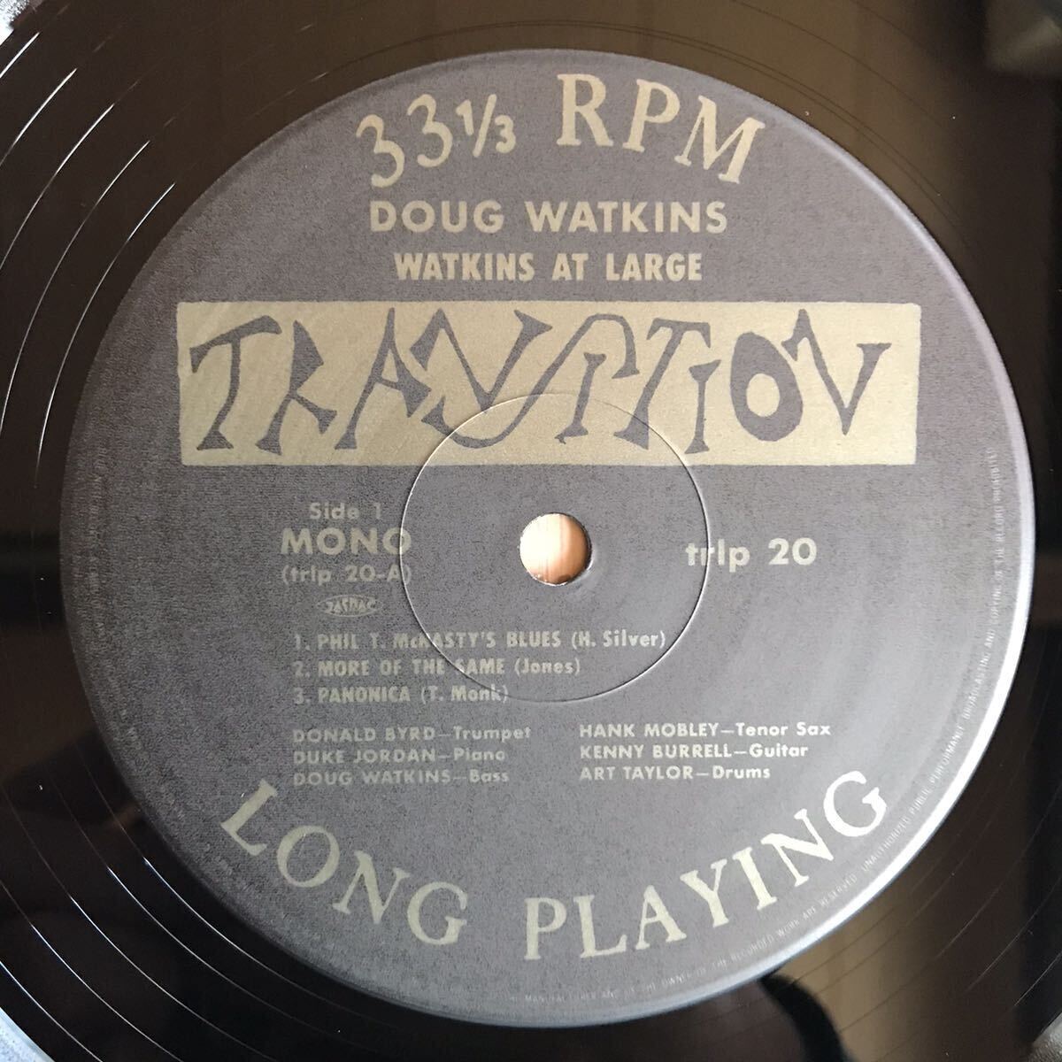 ☆LP☆ 美品 トランジション原盤 ダグ・ワトキンス / WATKINS AT LARGE / DOUG WATKINS 国内盤 帯 帯付LP obi ブルーノート BLUE NOTE_画像4