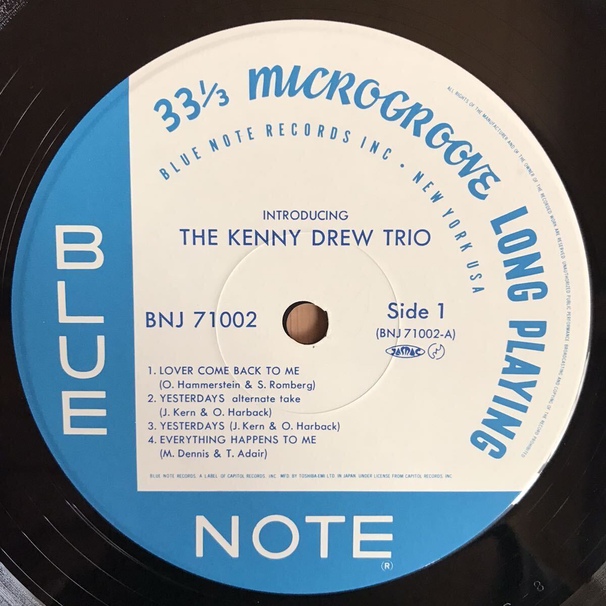 ☆LP☆ 美品 ケニー・ドリュー・トリオ / THE KENNY DREW TRIO / NEW FACES NEW SOUNDS 国内盤 帯 帯付LP obi ブルーノート BLUE NOTE_画像4