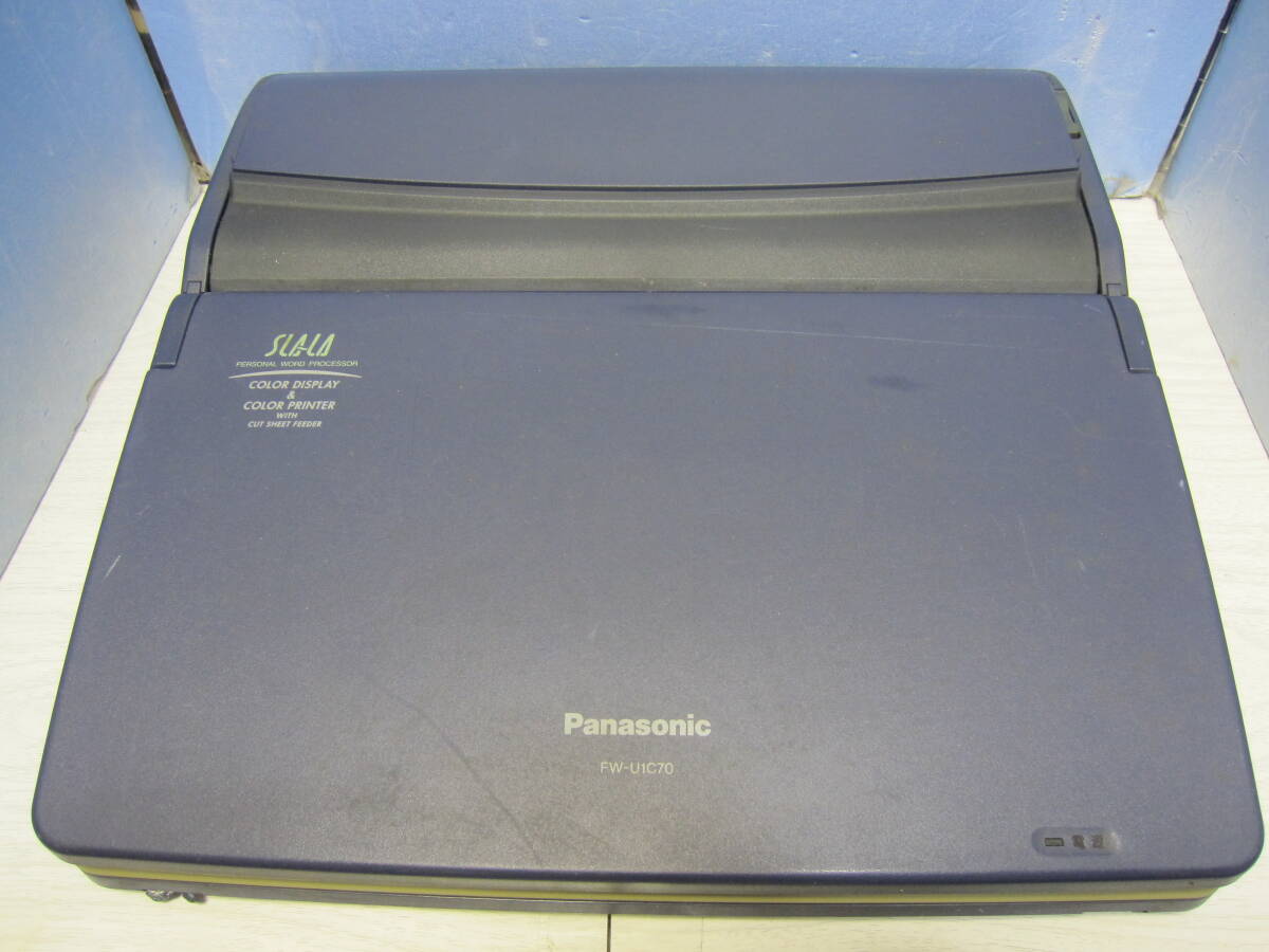 Panasonic 日本語ワープロ SLALA FW-U1C70 通電ジャンク品 管HJ537_画像7