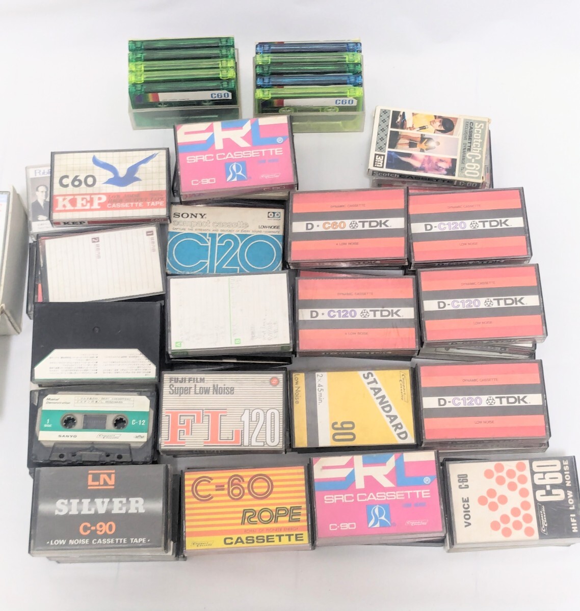 使用済み カセットテープ SONY TDK 録音済 まとめ売り80本 ジャンクの画像1
