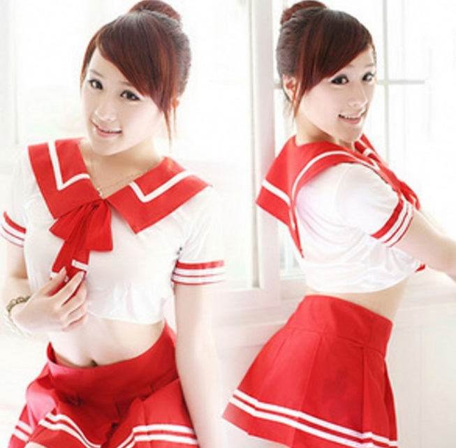 nH086 costume play clothes super sexy .. sailor suit [ tops * skirt * shorts 3 point set ] school uniform miniskirt Night wear 