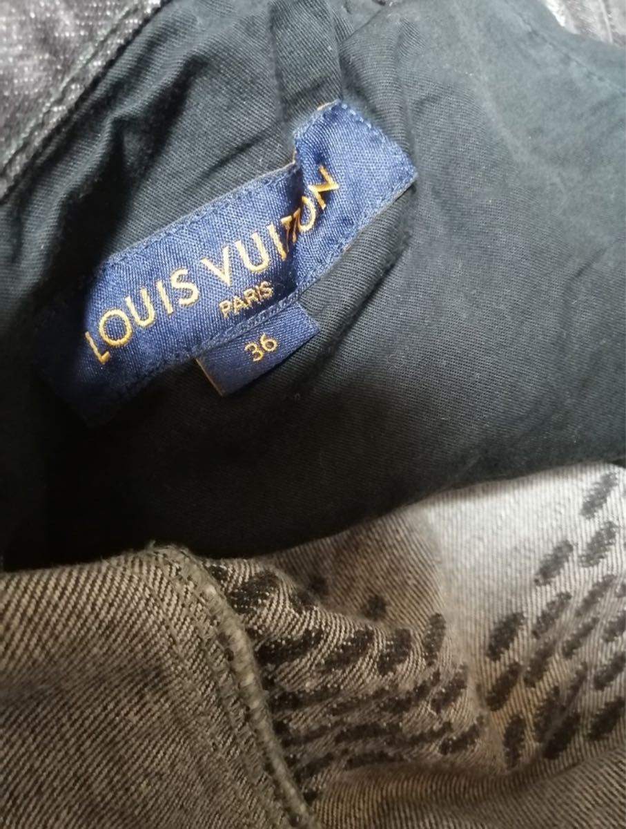 Louis Vuitton ルイヴィトン Nigo ブラック デニムパンツ ジーンズ 最安値 希少品 36 XL