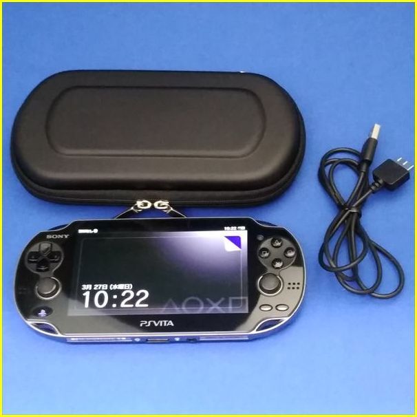 ★【PSVITA本体のみ】 SONY PlayStation Vita PCH-1100 ブラック/ケース付属 ★_画像1