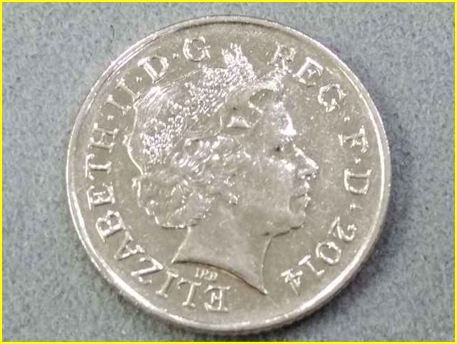 【イギリス 10ペンス 硬貨/2014年】 TEN PENCE/エリザベス2世/コイン_画像4