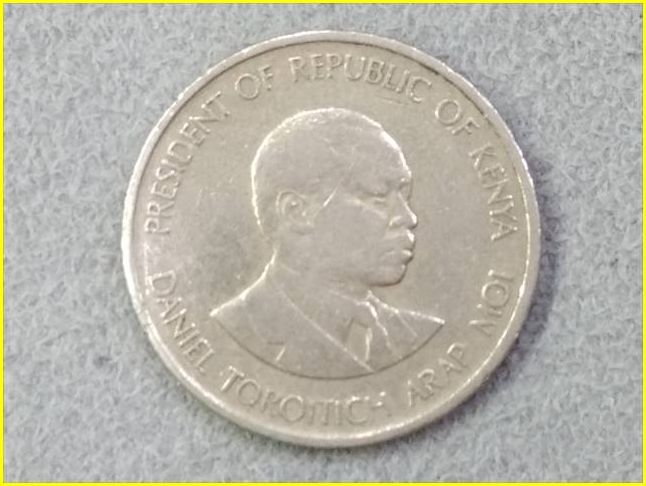 【ケニア 50セント 硬貨/1980年】 ダニエル・アラップ・モイ/旧硬貨/古銭/東アフリカ/ケニヤの画像3